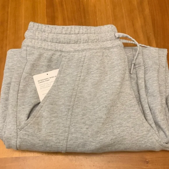 Retroterry Gray High Rise Wide Leg Cargo Pant. Petite Medium - Picture 9 of 9